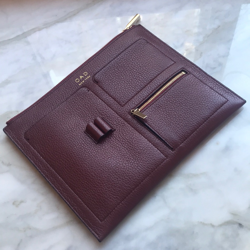 OAD NEW YORK Kit Clutch BURGUNDY DARK WINE